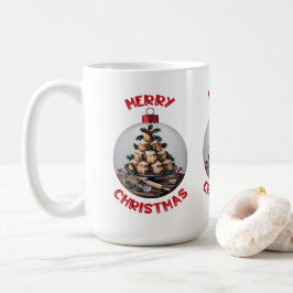 メリークリスマス プロフィトロールの飾り玉 コーヒーマグカップ