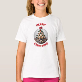 メリークリスマス プロフィトロールの飾り玉 Tシャツ