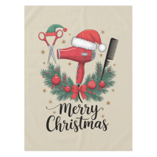 メリークリスマス ヘアスタイリスト ヘアスタイリスト クリスマス ヘア テーブルクロス