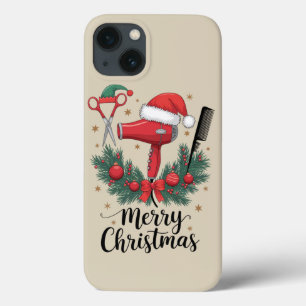 メリークリスマス ヘアスタイリスト ヘアスタイリスト クリスマス ヘア iPhone 13ケース