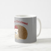 メリークリスマス!ヘッジホッグ コーヒーマグカップ (正面右)