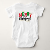 メリークリスマス ベビーボディスーツ (裏面)
