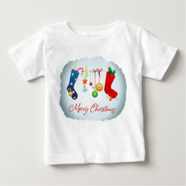 メリークリスマス ベビーTシャツ