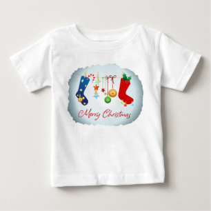 メリークリスマス ベビーTシャツ