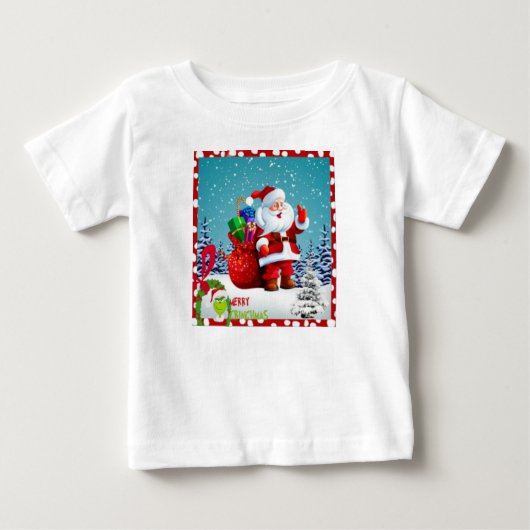 メリークリスマス ベビーTシャツ (正面)
