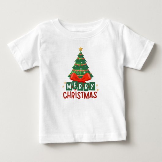 メリークリスマス ベビーTシャツ (正面)