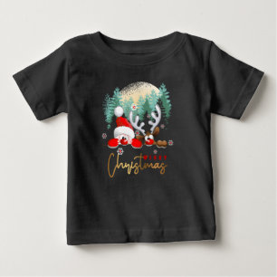 メリークリスマス ベビーTシャツ