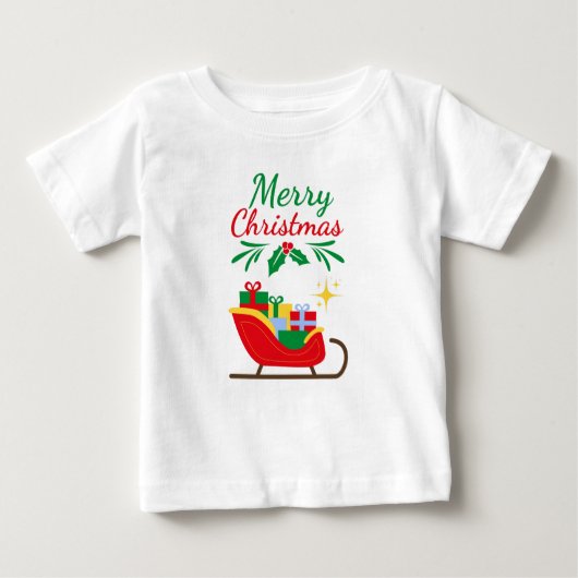 メリークリスマス ベビーTシャツ (正面)