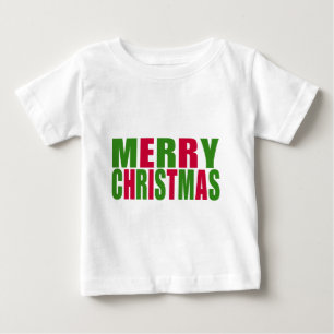 メリークリスマス ベビーTシャツ