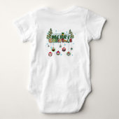 メリークリスマス ベビーTシャツ ベビーボディスーツ (裏面)