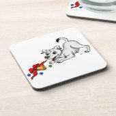 メリークリスマス！ベルとボールで子犬 コースター (左側)