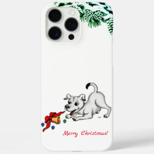 メリークリスマス!ベルとボールで子犬 iPhone 16 PRO MAXケース