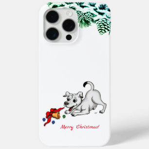 メリークリスマス!ベルとボールで子犬 iPhone 15 PRO MAXケース