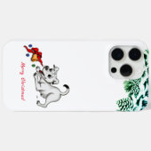 メリークリスマス!ベルとボールで子犬 Case-Mate iPhoneケース (裏面 (横))
