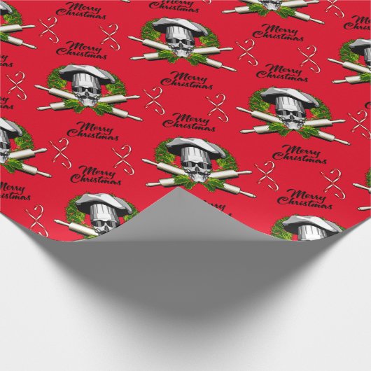 メリークリスマス：ベーカースカル ラッピングペーパー (角)