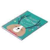 メリークリスマス：ベーグルイラストレーションアート ノートブック (左側)