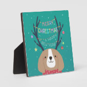 メリークリスマス：ベーグルイラストレーションアート フォトプラーク (正面)