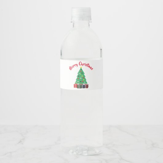 メリークリスマス ペットボトルラベル (正面)