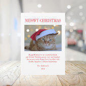 メリークリスマス ペット 猫 写真 シーズンカード