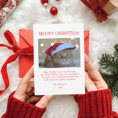 メリークリスマス ペット 猫 写真 シーズンカード