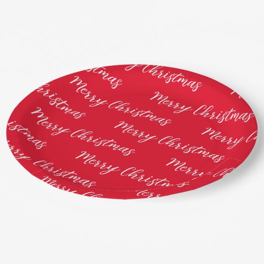 メリークリスマス ペーパープレート (アングル)
