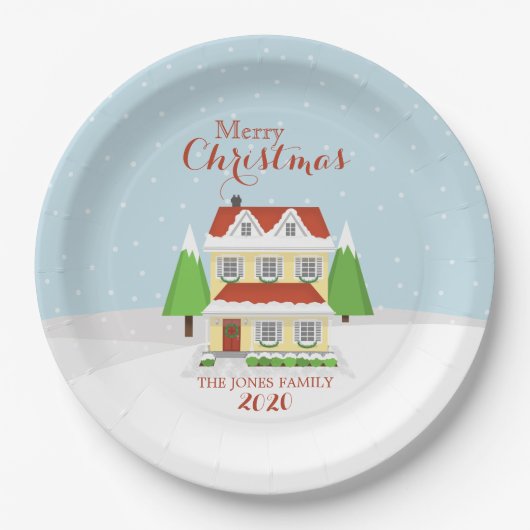 メリークリスマス ペーパープレート (正面)