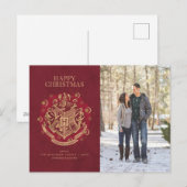 メリークリスマス | ホグワーツの家紋 家族写真 シーズンポストカード (正面/裏面)