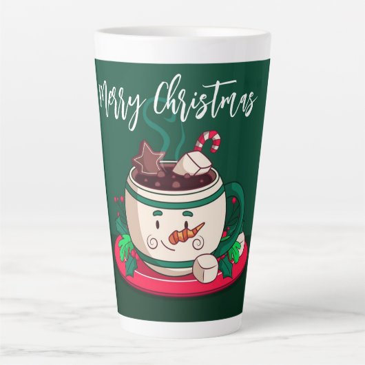 メリークリスマス ホットチョコレート スノーマン マグ (正面)