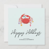 メリークリスマス |ホリデイビーチカニ シーズンカード (正面)