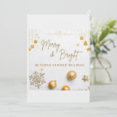 メリークリスマス!ホリデーカードテンプレート 招待状 (スタンド正面)