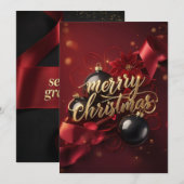 メリークリスマス ホリデーカード (正面/裏面)