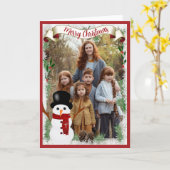 メリークリスマス　ホリデーカード カード (黄色い花)