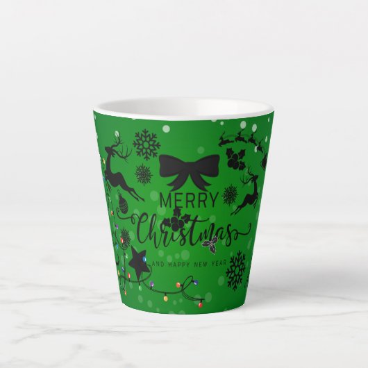 メリークリスマス ホリデーギフト カフェラテマグ (正面)