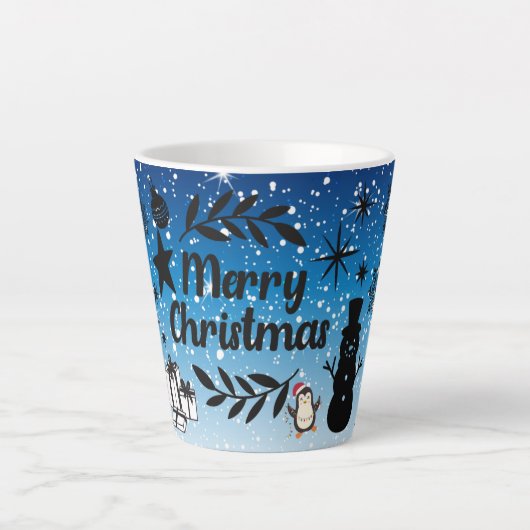 メリークリスマス ホリデーギフト カフェラテマグ (正面)