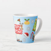 メリークリスマス ホリデーギフト カフェラテマグ (右アングル)