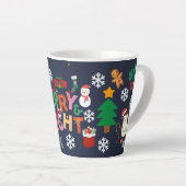 メリークリスマス ホリデーギフト カフェラテマグ (右アングル)