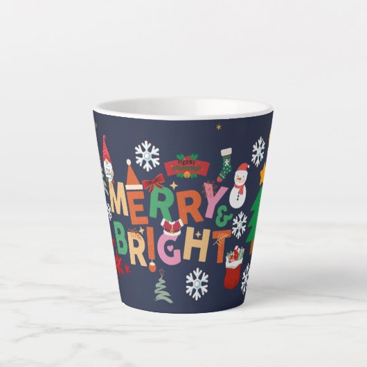 メリークリスマス ホリデーギフト カフェラテマグ (正面)