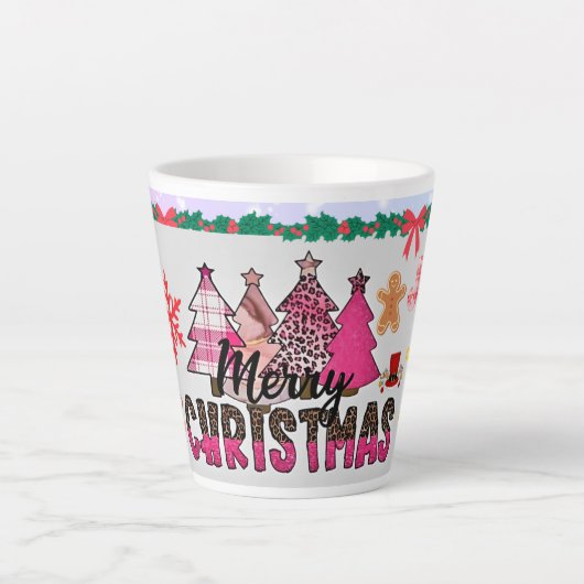 メリークリスマス ホリデーギフト カフェラテマグ (正面)