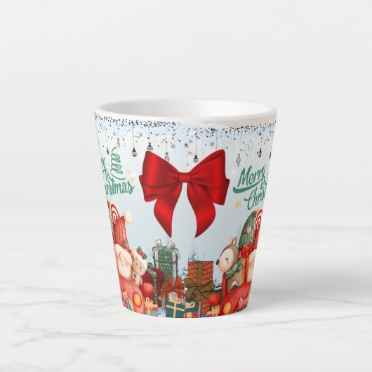 メリークリスマス ホリデーギフト カフェラテマグ (正面)