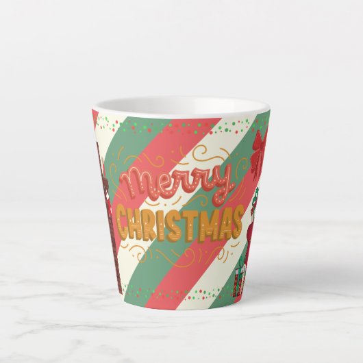 メリークリスマス ホリデーギフト カフェラテマグ (正面)