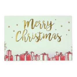 「メリークリスマス」ホリデーコースター ラミネート プレート