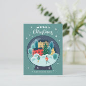 メリークリスマス | ホリデースケーターズ スノーグローブ シーズンポストカード (スタンド正面)