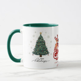 メリークリスマス ホリデーツリー トナカイ マグカップ