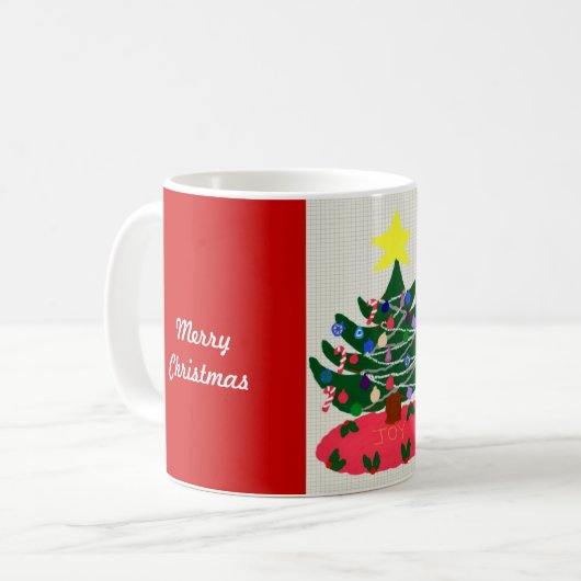 メリークリスマス ホリデーツリー マグ (正面左)