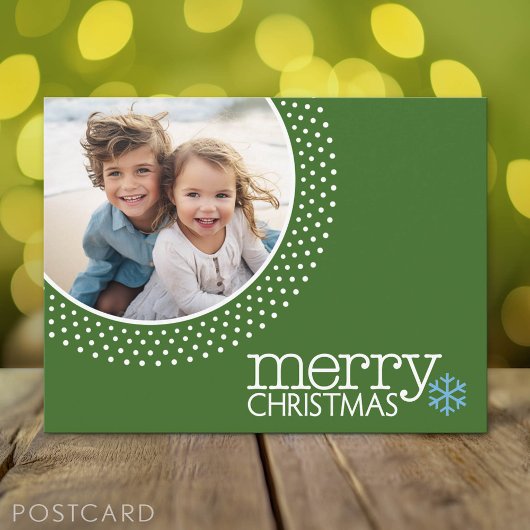 メリークリスマス – ホリデーフォトドットポストカード シーズンポストカード