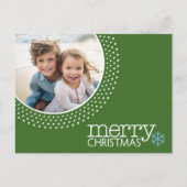 メリークリスマス – ホリデーフォトドットポストカード シーズンポストカード (正面)