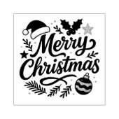 メリークリスマス ホリデー ゴム印 (インプリント)