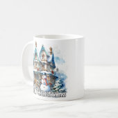 メリークリスマス ホリデー 冬 スノーマン コーヒーマグカップ (正面左)
