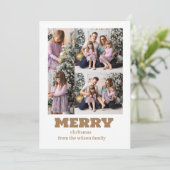 メリークリスマス |ホリモダンダのコラージュ シーズンカード (スタンド正面)