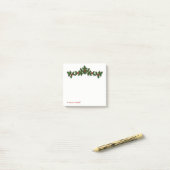 メリークリスマス、ホリーベリーの枝パーソナライズされた- ポストイット (デスク上)